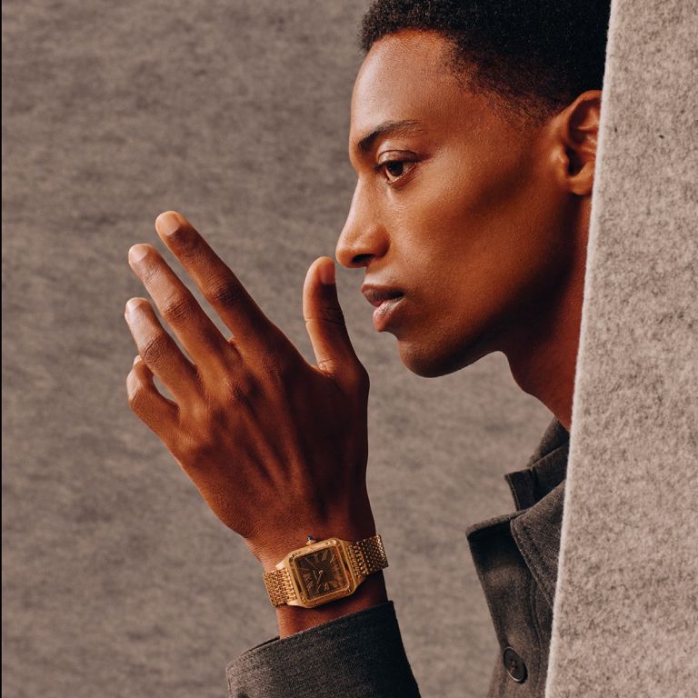 CARTIER SANTOS-DUMONT: o ícone da relojoaria regressa em ouro e obsidiana