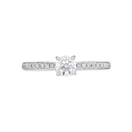 Anel Solitário Infinity Ouro Branco 0.15ct