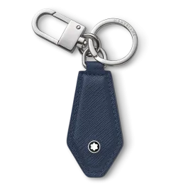 Porta Chaves Azul em Pele
