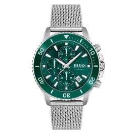 Relógio Admiral Aço Verde Malha Milanesa