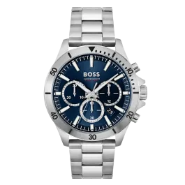 Relógio Troper Cronógrafo Azul Aço