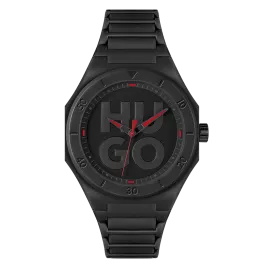 Relógio #Grail Preto TR90 e Silicone