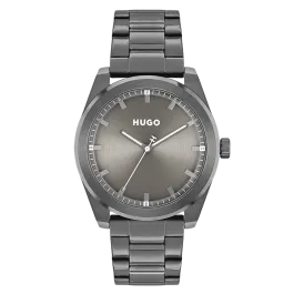 Relógio #BRIGHT Aço IP Cinza