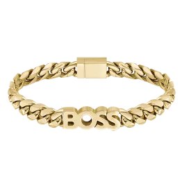 Pulseira Homem malha corrente dourada