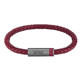 Pulseira Homem Pele e Aço ARES SINGLE