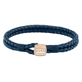 Pulseira Homem Pele e Aço D. Rosa SEAL