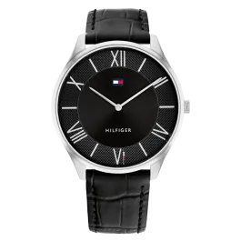 Relógio Multifunções Homem Aço e Pele