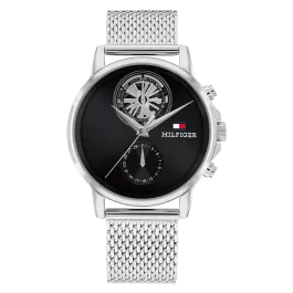 Relógio Homem Multifunções Malha Aço