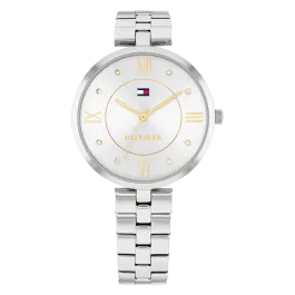 Relógio Senhora Aço e Cristais