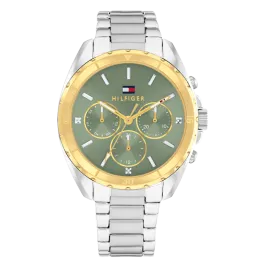 Relógio Mulher Multifunções Aço Bicolor