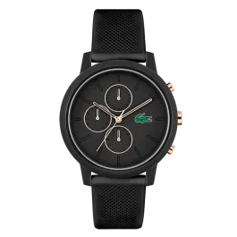 Relógio L.12.12 Cronóg. TR90 Sili. Preto