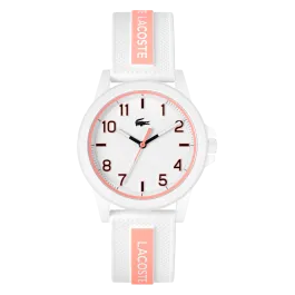 Relógio Rider Branco Rosa Silicone