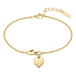 Pulseira Mulher aço dourado LOVE MY CROC