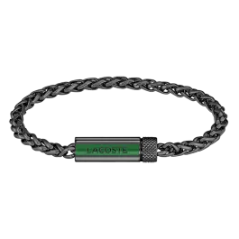 Pulseira Homem malha aço preto SPELT
