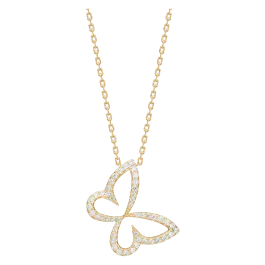 Colar PAMELANOR Borboleta Dourado
