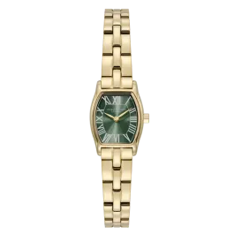 Relógio Mulher Tonneau Aço Dourado