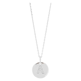 Colar ELLANOR LETTER A Prateado