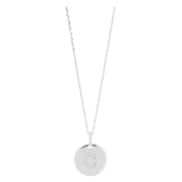 Colar ELLANOR LETTER C Prateado