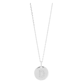 Colar ELLANOR LETTER D Prateado