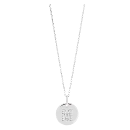 Colar ELLANOR LETTER M Prateado