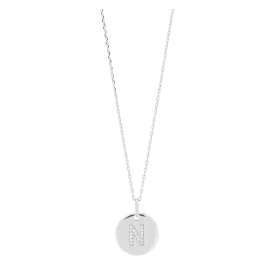 Colar ELLANOR LETTER N Prateado