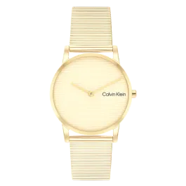 Relógio Senhora Dourado em Aço