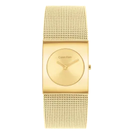 Relógio Senhora Dourado em Aço