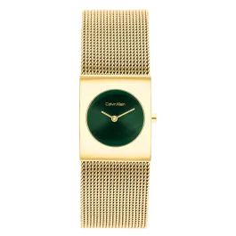 Relógio Senhora Verde e Dourado