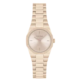 Relógio Senhora em Dourado Bege