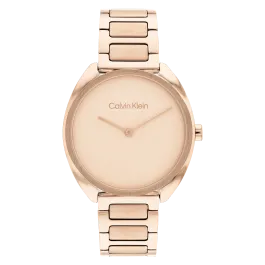 Relógio Senhora Dourado Rosa em Aço