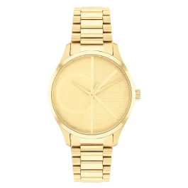 Relógio Senhora Dourado em Aço