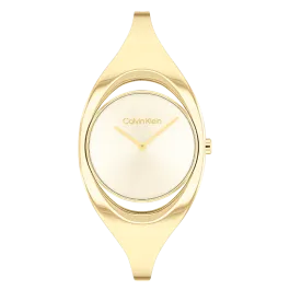 Relógio Senhora Dourado com Bangle M/L