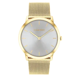 Relógio Senhora Cinzento e Dourado Malha Milanesa