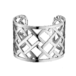 Bangle H Aço Prateado