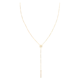 Colar Mulher Aço IP Dourado Pendente