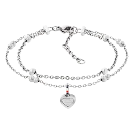 Pulseira Mulher Aço Dupla