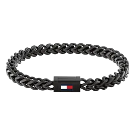Pulseira Homem Aço Malha Preto