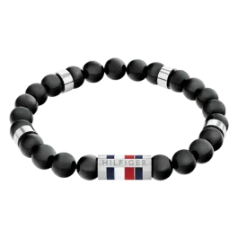 Pulseira Homem Aço e Ónix