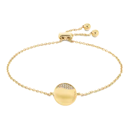 Pulseira em dourado com cristais