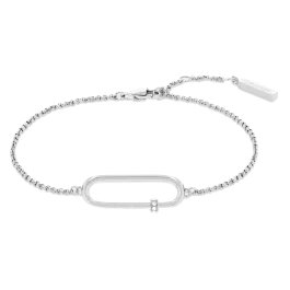 Pulseira Senhora em Aço com Cristais