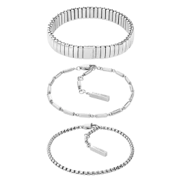 Pulseiras Trio Senhora em Aço