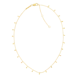 Colar Senhora em Prata Dourada