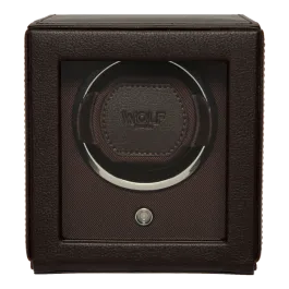 Caixa de Relógio Rotativa Unitária Castanha