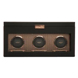 Caixa de Relógios Rotativa Tripla Axis