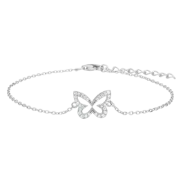 Pulseira PAMELANOR Borboleta Prateada