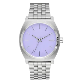 Relogio Time Teller Roxo e Prateado