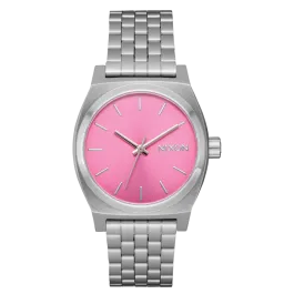 Relógio Medium Time Teller Rosa e Prateado