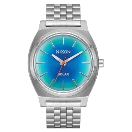 Relógio Time Teller Azul e Prateado