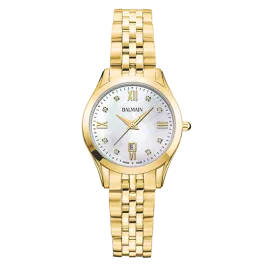 Relógio de Senhora Classic R Dourado Madrepérola e Diamantes