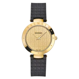 Relógio de Senhora Balmainia Bijou pvd dourado e Logo BB